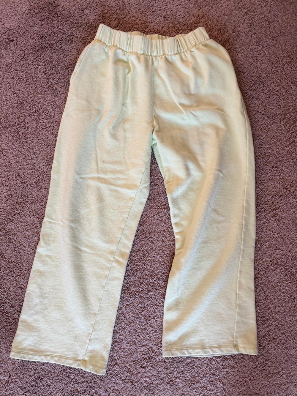 Yellow neon sweatpants